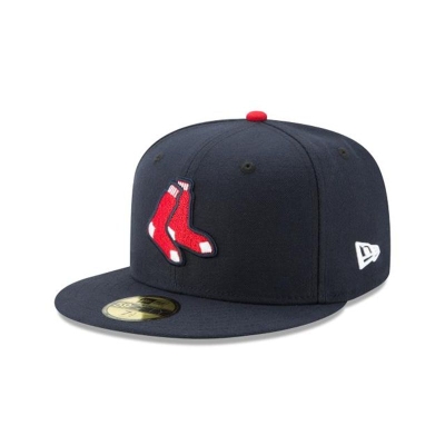 Boston Red Sox Gorra | New Era MLB Authentic Collection 59fifty Fitted Cap Mexico - Azules